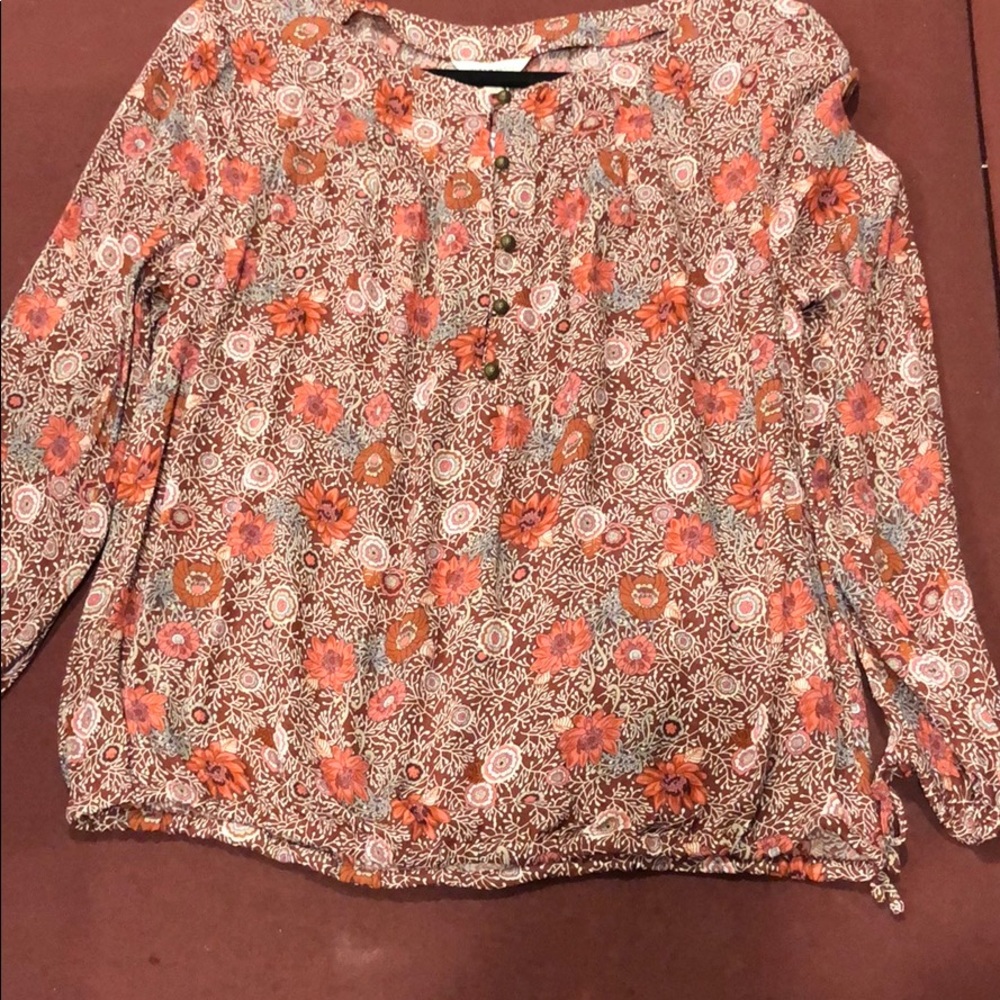 Lovin’ Fall Lucky Brand blouse -Size M